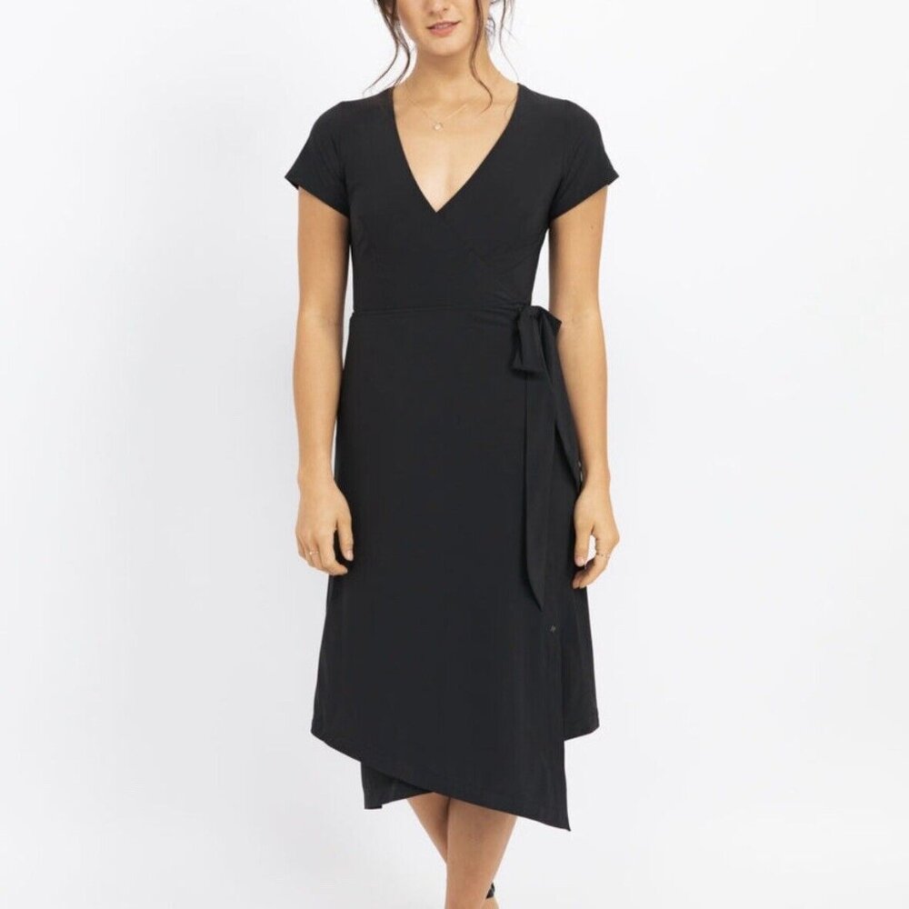 Kosan  GO Travel Wrap Dress XS, Black